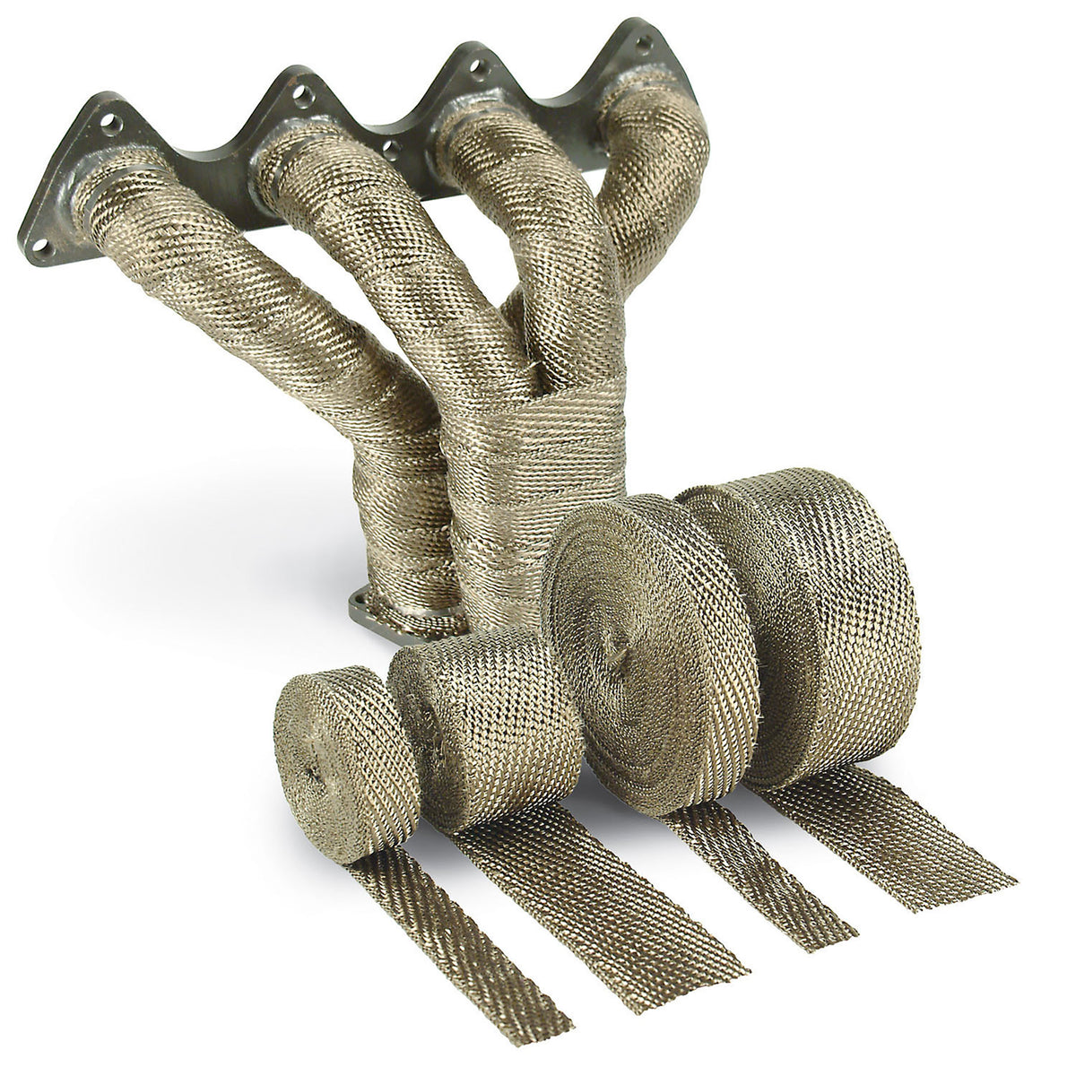 DEI Exhaust Wrap 1in x 50ft - Titanium - 10126 by DEI - front view
