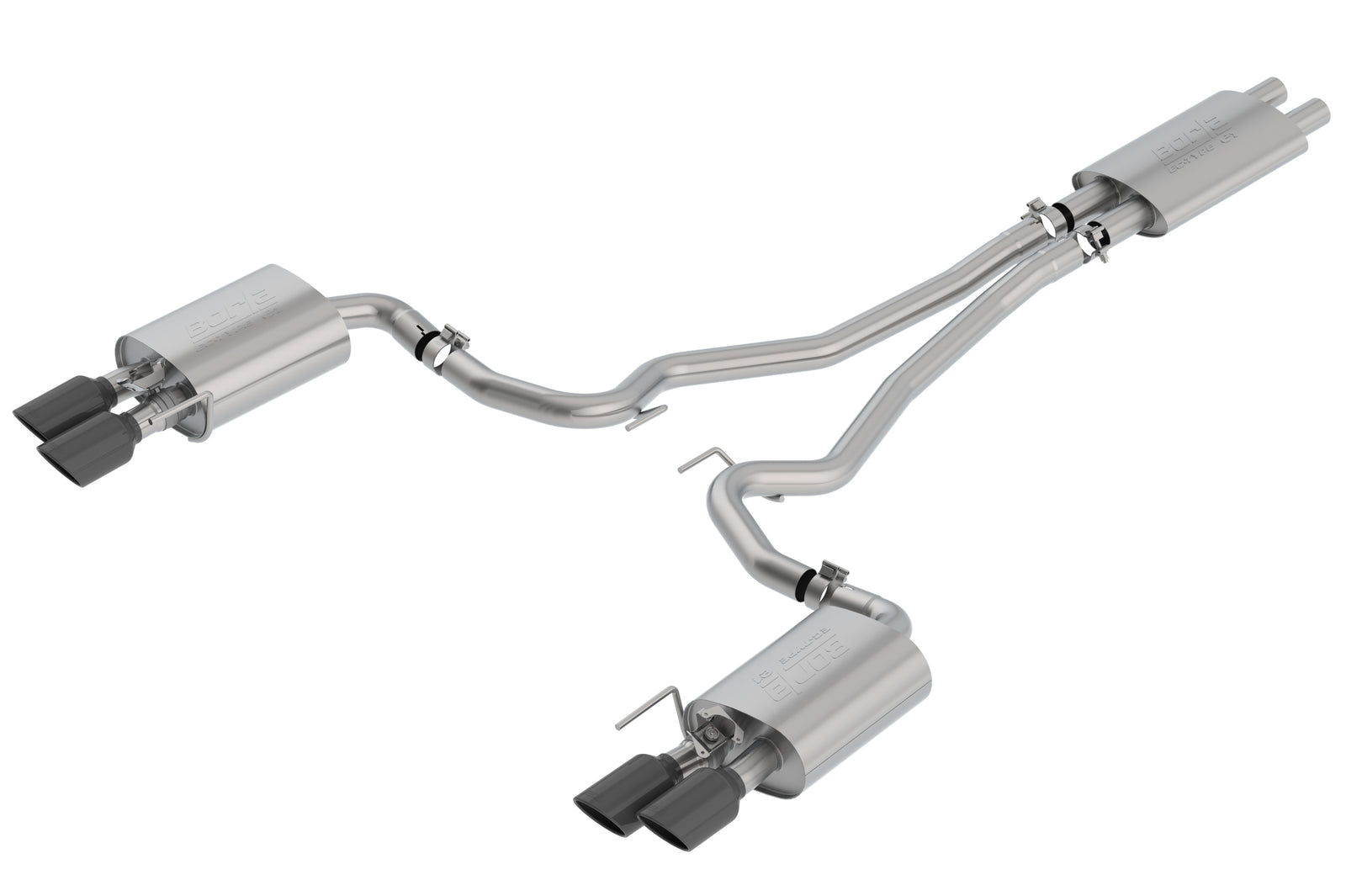 Borla 18-23 Ford Mustang GT 5.0L AT/MT ECE Cat-Back Exhaust w/ Active Valve (Fits Convertible)