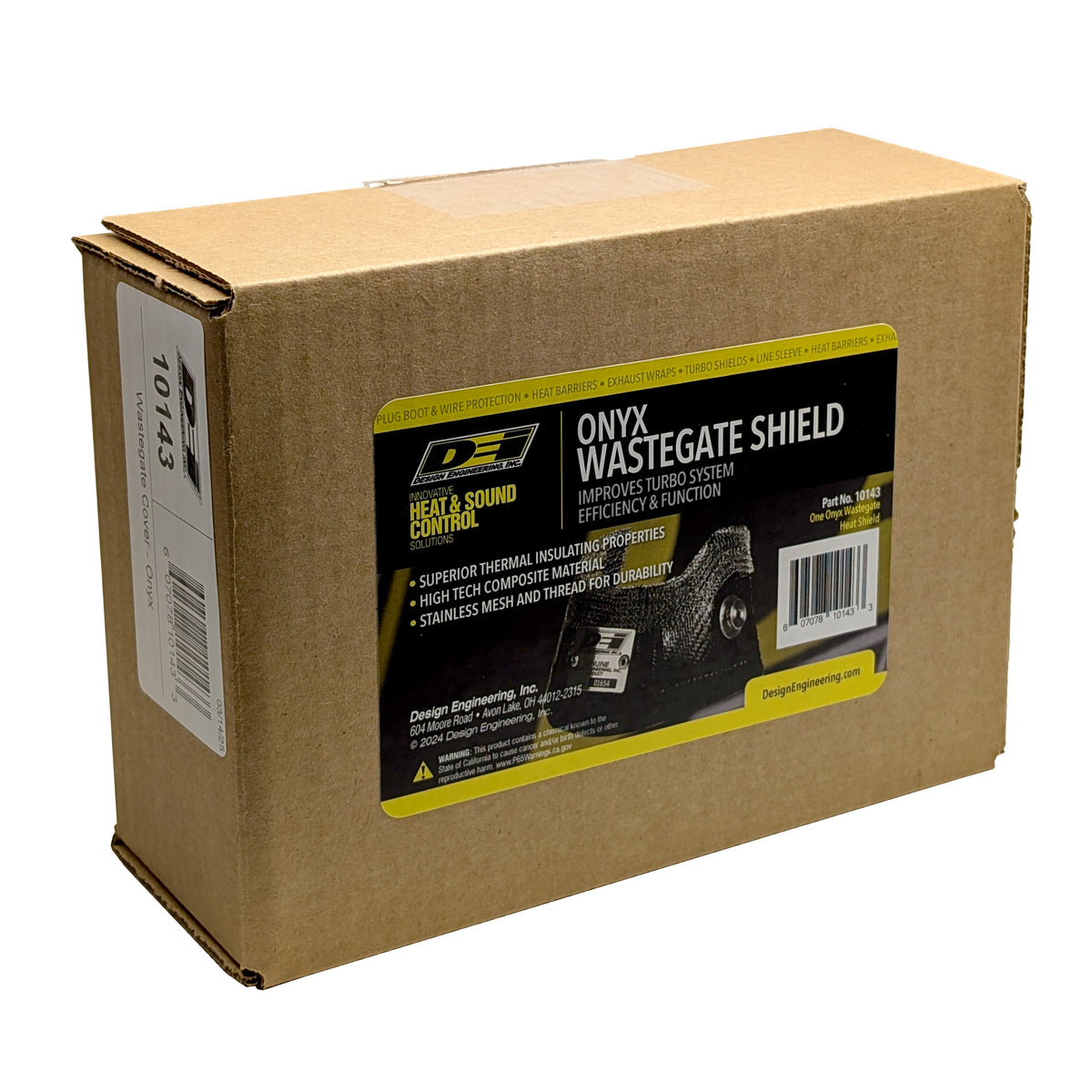 DEI Wastegate Shield - Turbosmart 40mm to 45mm - Onyx - 10143 by DEI - front view