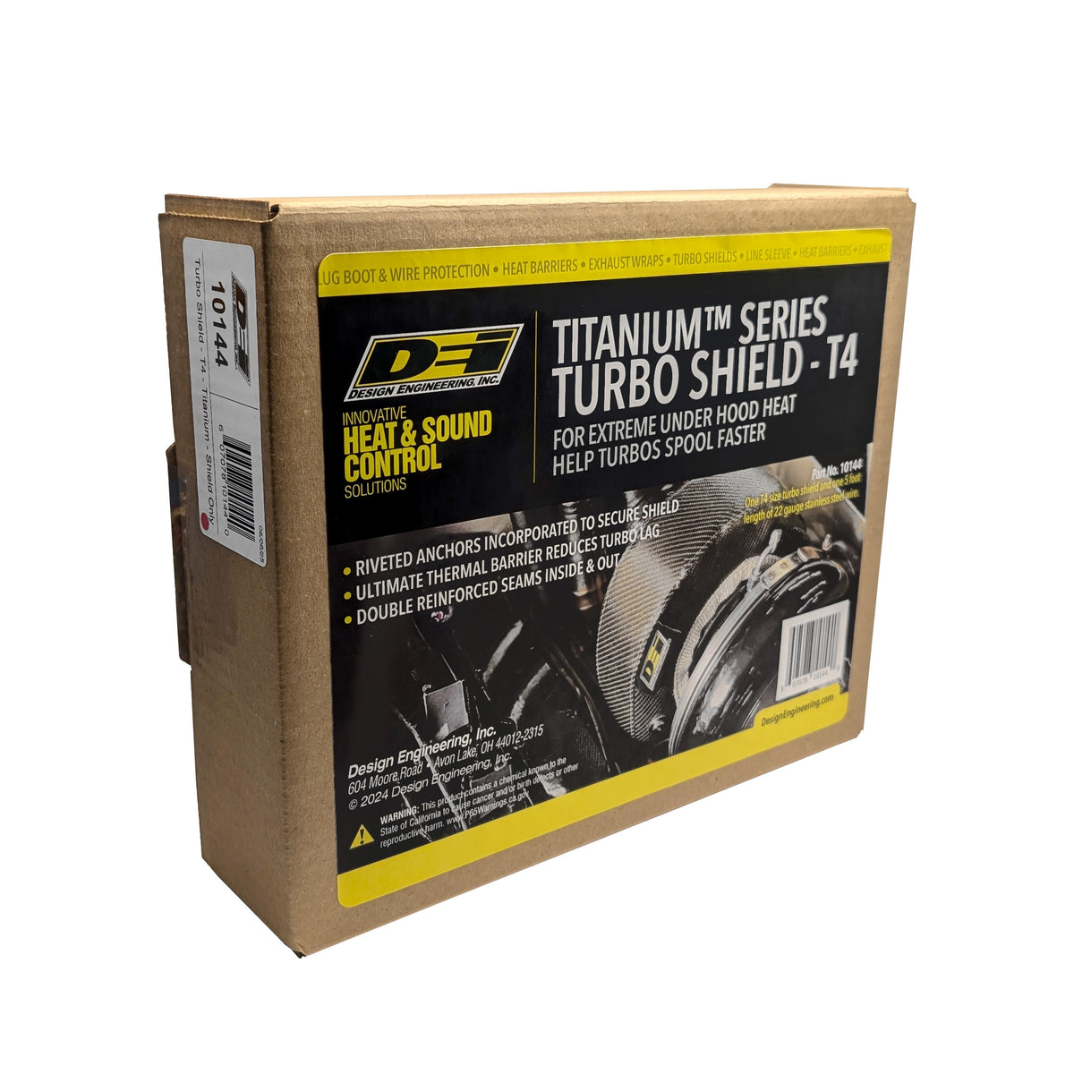 DEI Turbo Shield T4 - Shield Only - Titanium - 10144 by DEI - front view