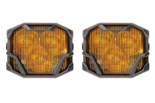 Morimoto - 4Banger 2.0 HXB LED Pods (SAE Wide / Yellow)(Set) - BAF012.2