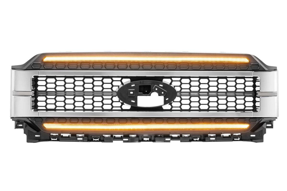 Morimoto - XBG LED Grille: Ford F150 (2021+) (Chrome Finish / Amber DRL) - XBG24