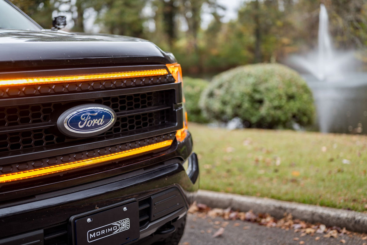 Morimoto - XBG LED Grille: Ford F150 (2021+) (Chrome Finish / Amber DRL) - XBG24
