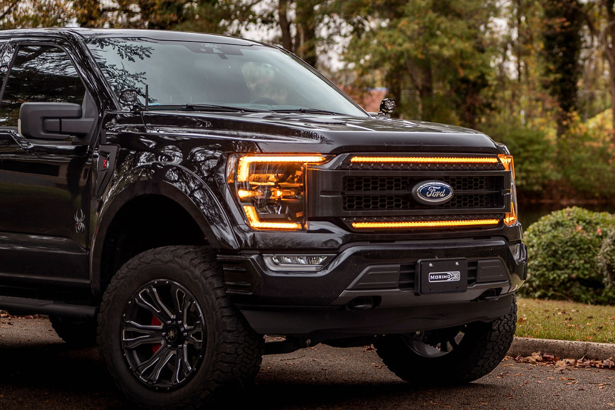 Morimoto - XBG LED Grille: Ford F150 (2021+) (Chrome Finish / Amber DRL) - XBG24