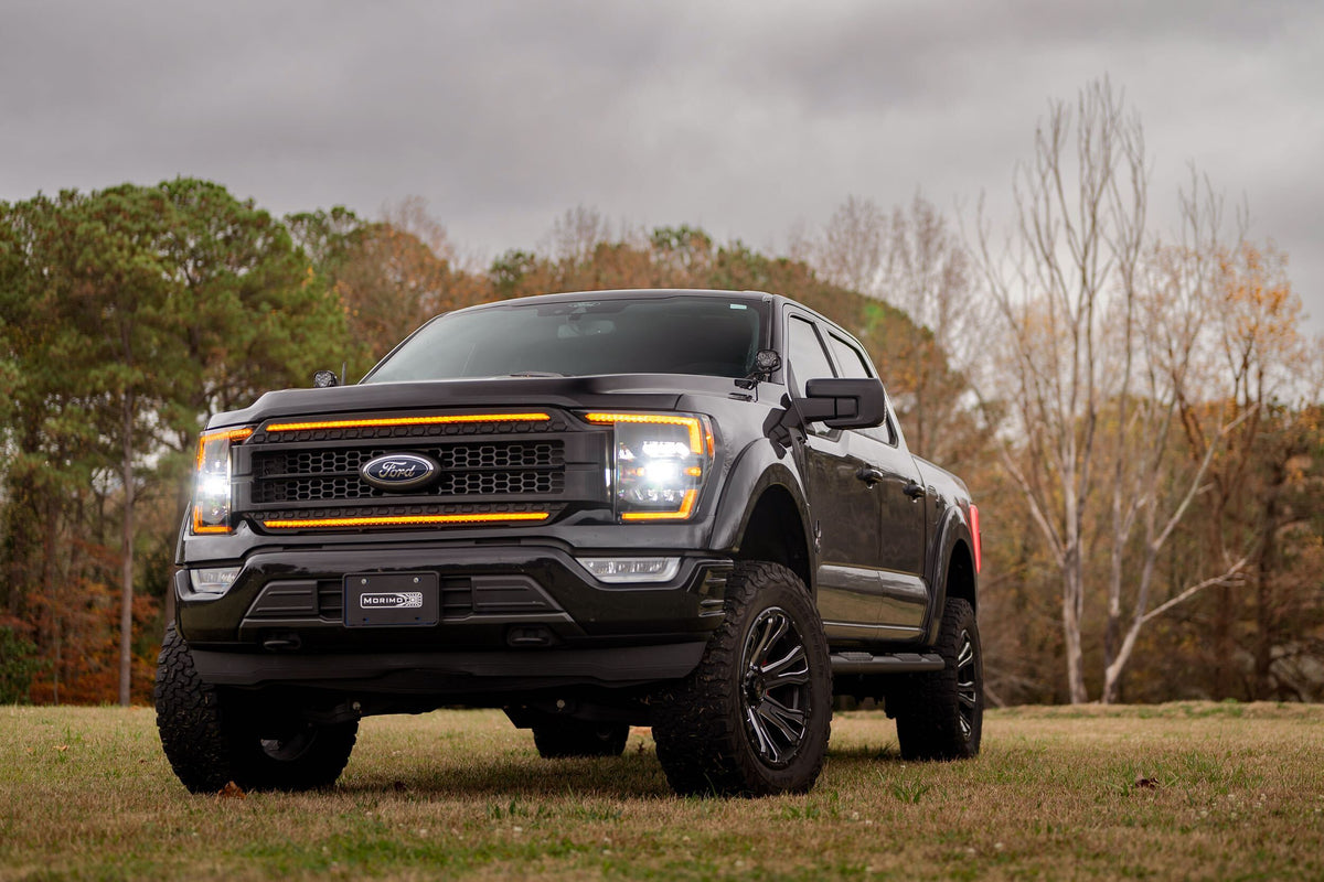 Morimoto - XBG LED Grille: Ford F150 (2021+) (Chrome Finish / Amber DRL) - XBG24