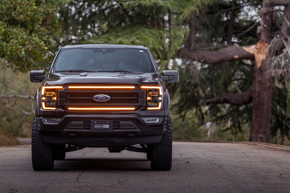 Morimoto - XBG LED Grille: Ford F150 (2021+) (Chrome Finish / Amber DRL) - XBG24