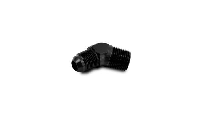Vibrant -8 AN to 1/4in NPT 45 Degree Adapter Fittings - Aluminum - 10162