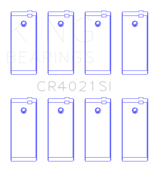 King Engine Bearings Escort 1.9 1987/89 (Size +0.50mm) Connecting Rod Bearing Set - CR4021SI0.5