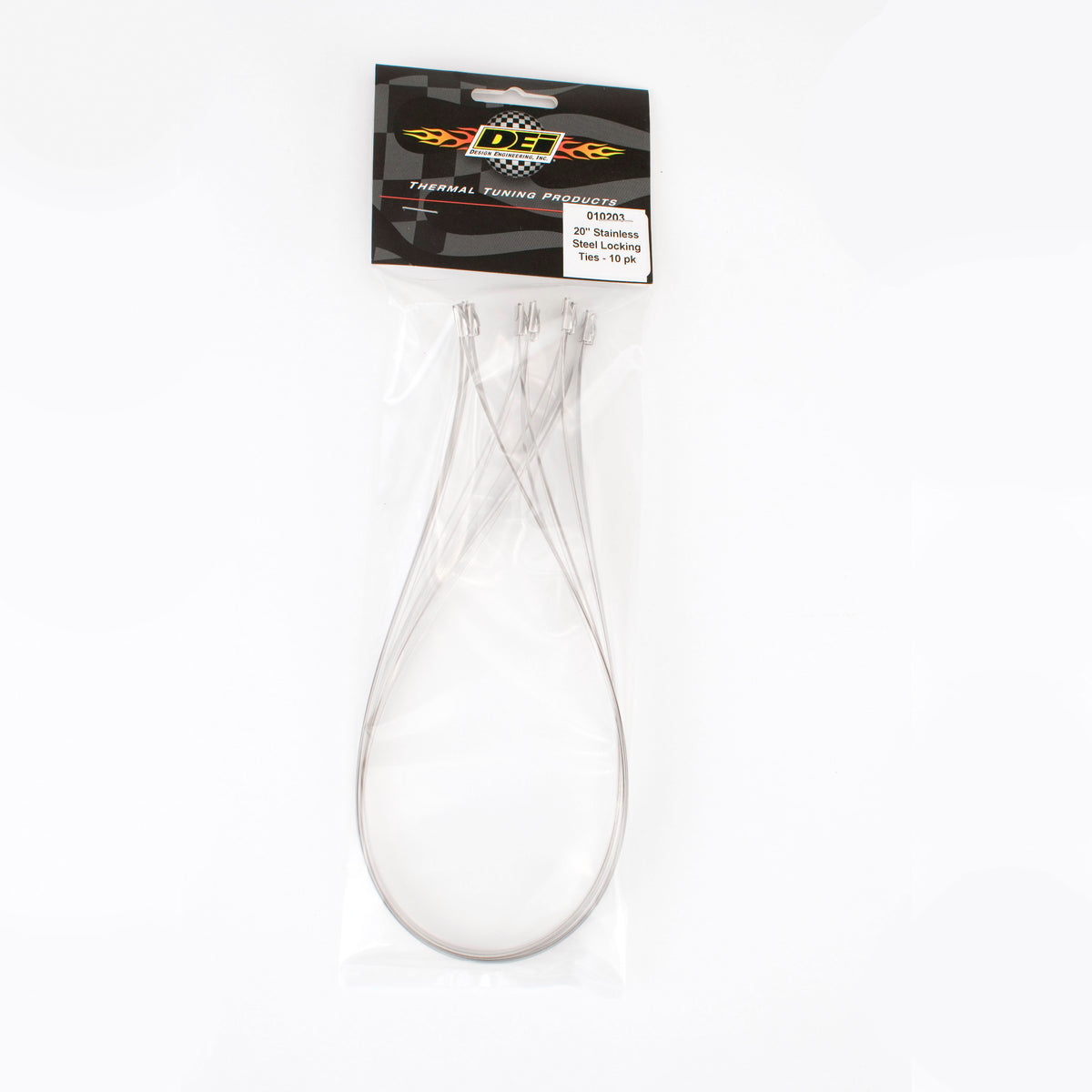 DEI Stainless Steel Locking Tie 20in - 10 per pack - 10203 by DEI - front view