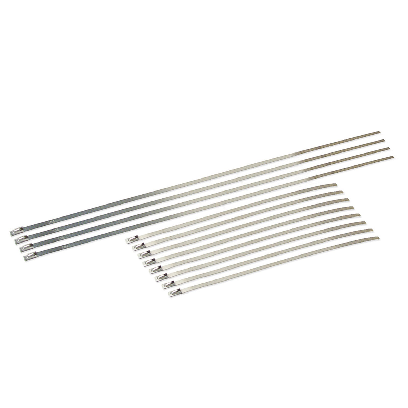 DEI Stainless Steel Locking Tie Eight 8in and Four 14in per pack - 10205 by DEI - front view