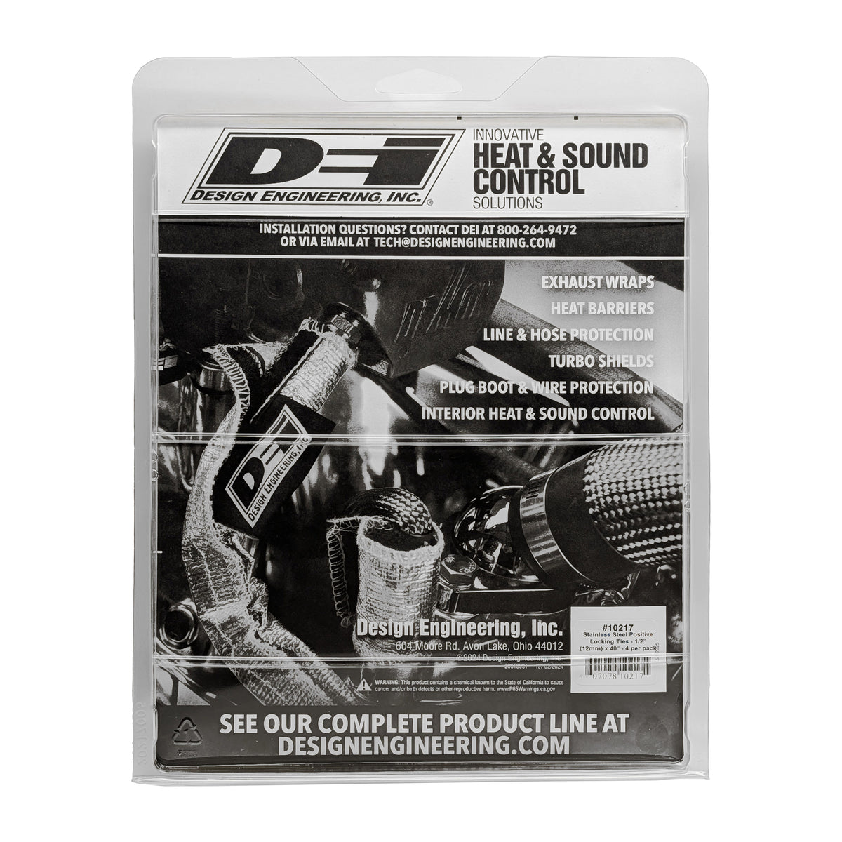 DEI Stainless Steel Positive Locking Tie 1/2in (12mm) x 40in - 4 per pack - 10217 by DEI - front view