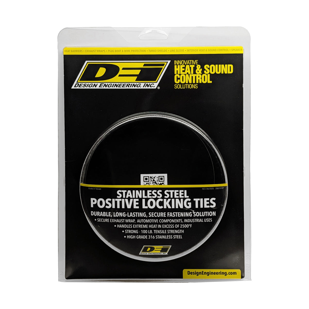 DEI Stainless Steel Positive Locking Tie 1/2in (12mm) x 40in - 4 per pack - 10217 by DEI - front view