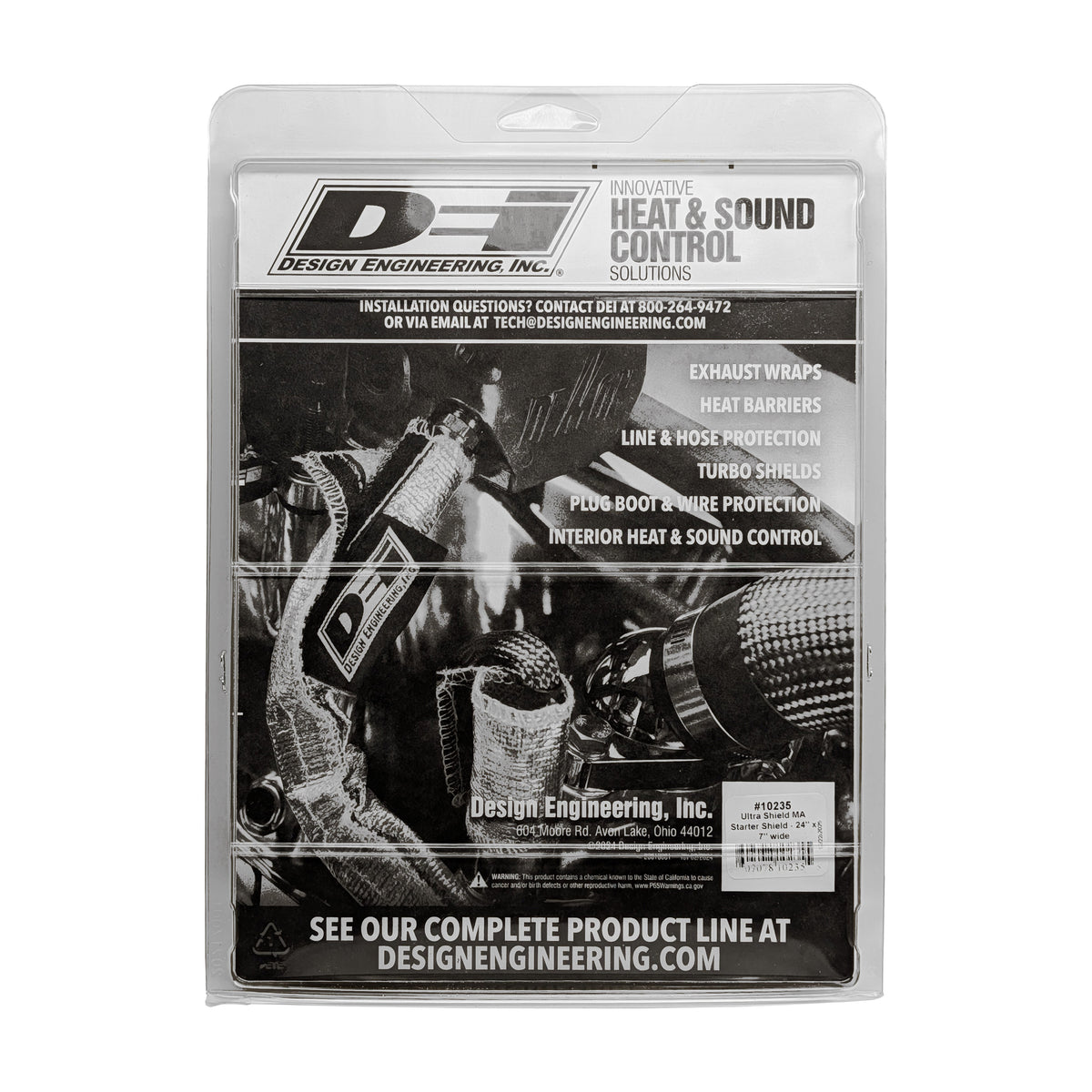 DEI Starter Shield 2ft x 7in Wide - Ultra 47 - 10235 by DEI - front view