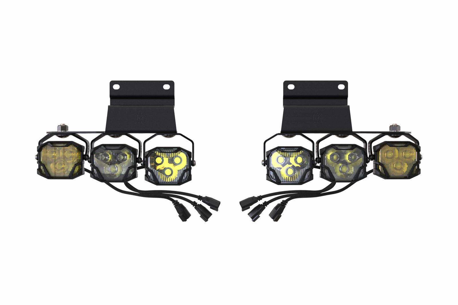 Morimoto - 4Banger Fog Brackets: Type Raptor Triple (10-14) - BAF066