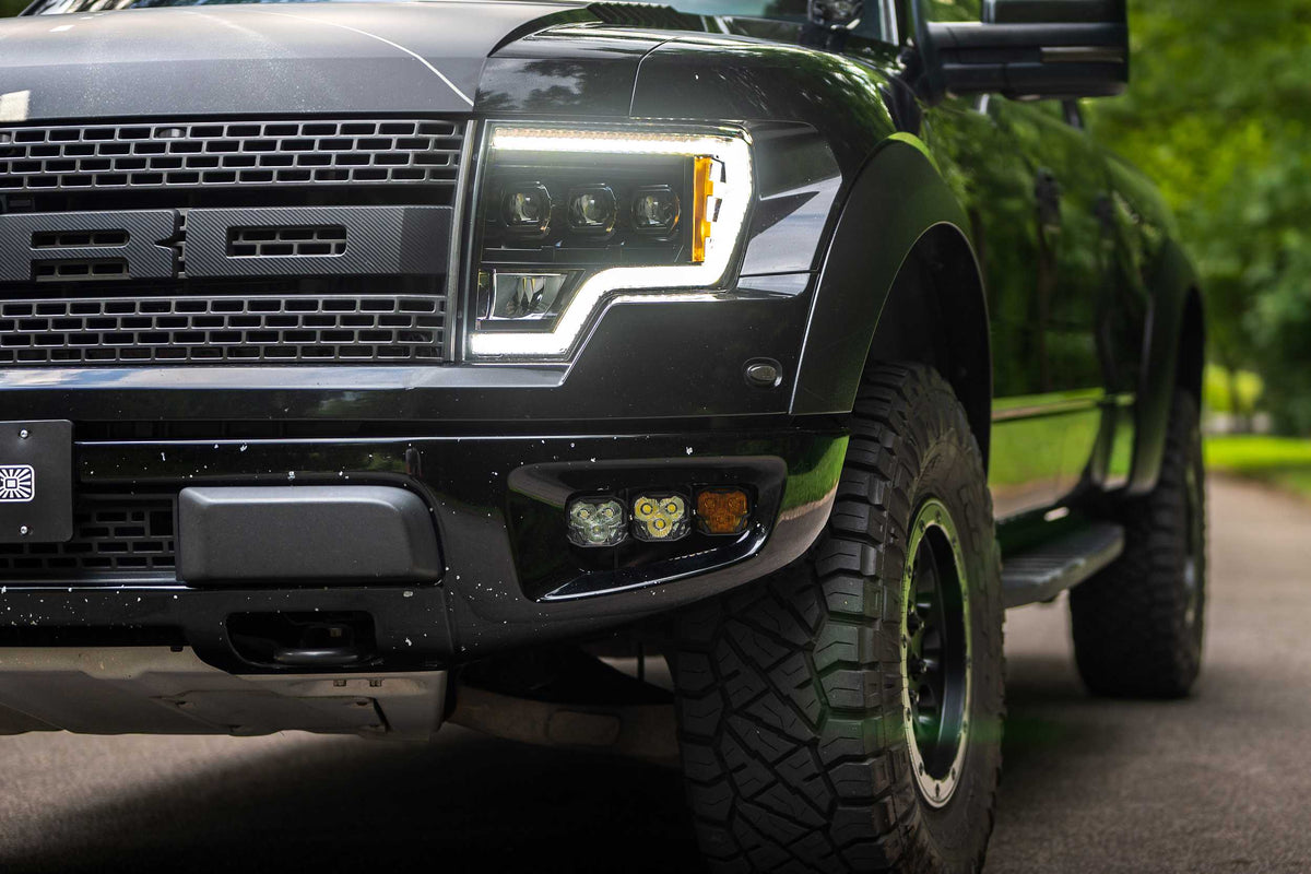 Morimoto - 4Banger Fog Brackets: Type Raptor Triple (10-14) - BAF066