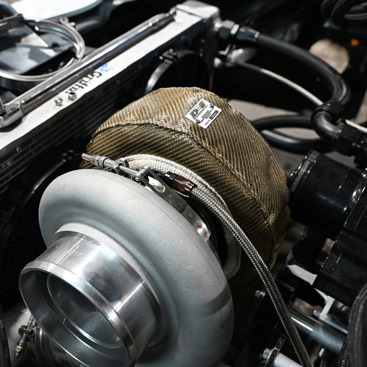 DEI Gen-3 Turbo Shield T6X - Shield Only - Titanium - 10252 by DEI - front view