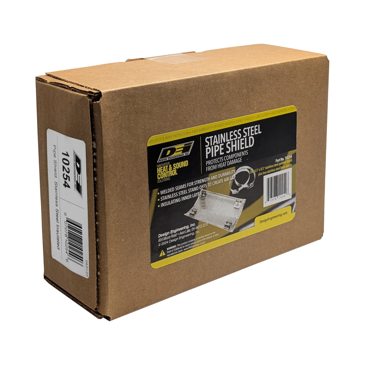 DEI Pipe Shield - 8.5in x 4.5in - 10254 by DEI - front view