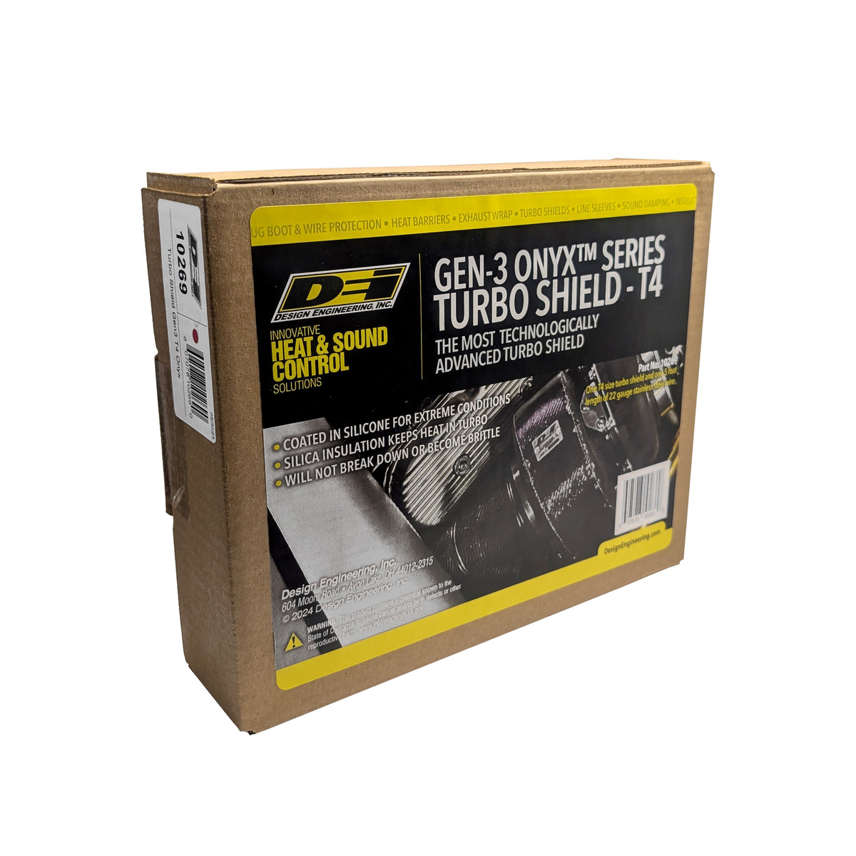DEI Gen-3 Turbo Shield T4 - Shield Only - Onyx - 10269 by DEI - front view