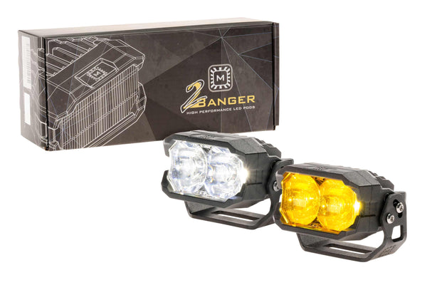 Morimoto - 2Banger HXB LED Pod (Spot / White)(Pair) - BAF112