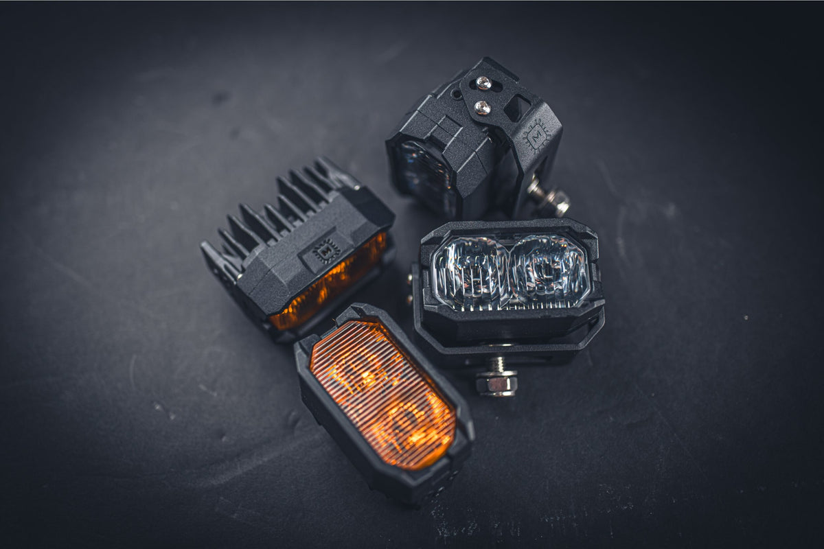 Morimoto - 2Banger NCS LED Pod (SAE Wide / Yellow)(Pair) - BAF109