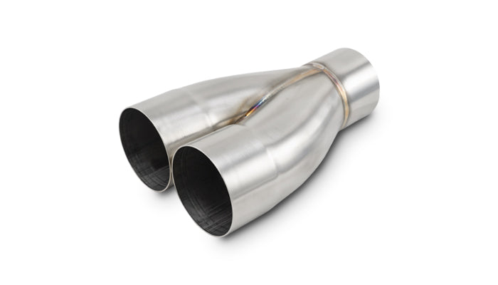 Vibrant 2-1 SS Merge Collectors (3in Inlet Slipover ID 3in Outlet OD) - Sold Individually - 10360