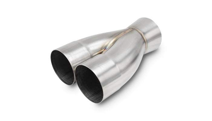 Vibrant 2-1 SS Merge Collectors (3in Inlet Slipover ID 3-1/2in Outlet OD) - Sold Individually - 10361