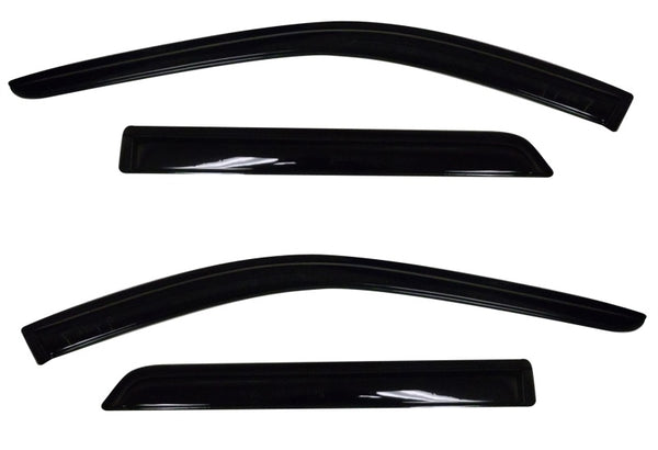 AVS 11-18 Dodge Durango Ventvisor Outside Mount Window Deflectors 4pc - Smoke - 94267 for 2011-2026 Dodge Durango - front vie