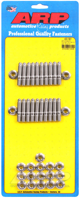 ARP SB Mopar and Pontiac SS Hex Oil Pan Stud Kit - 400-1901
