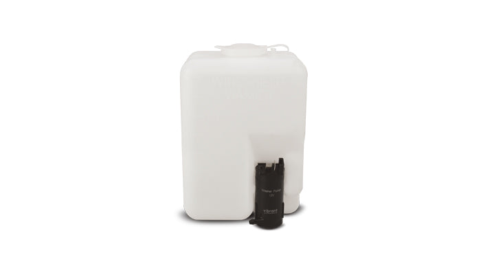 Vibrant Windshield Washer Bottle Repl Kit 1.2L bottle incl bottle ele pump mounting bracket hose - 10400