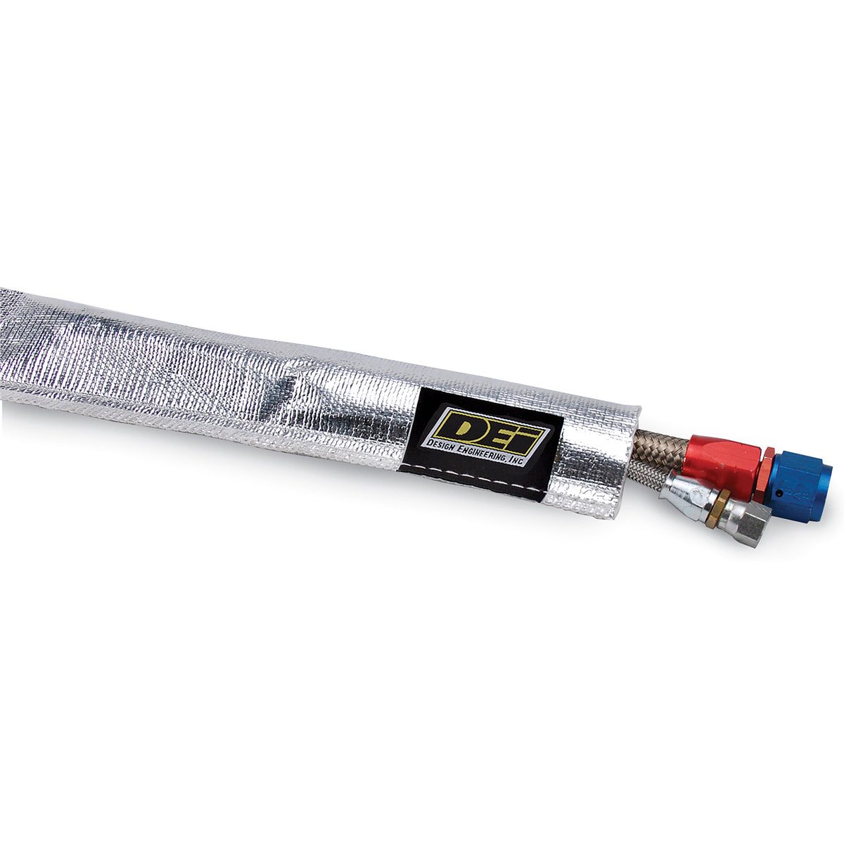 DEI Heat Sheath 1-1/4in I.D. x 3ft - Aluminized Sleeving - Sewn Edge - 10404 by DEI - front view