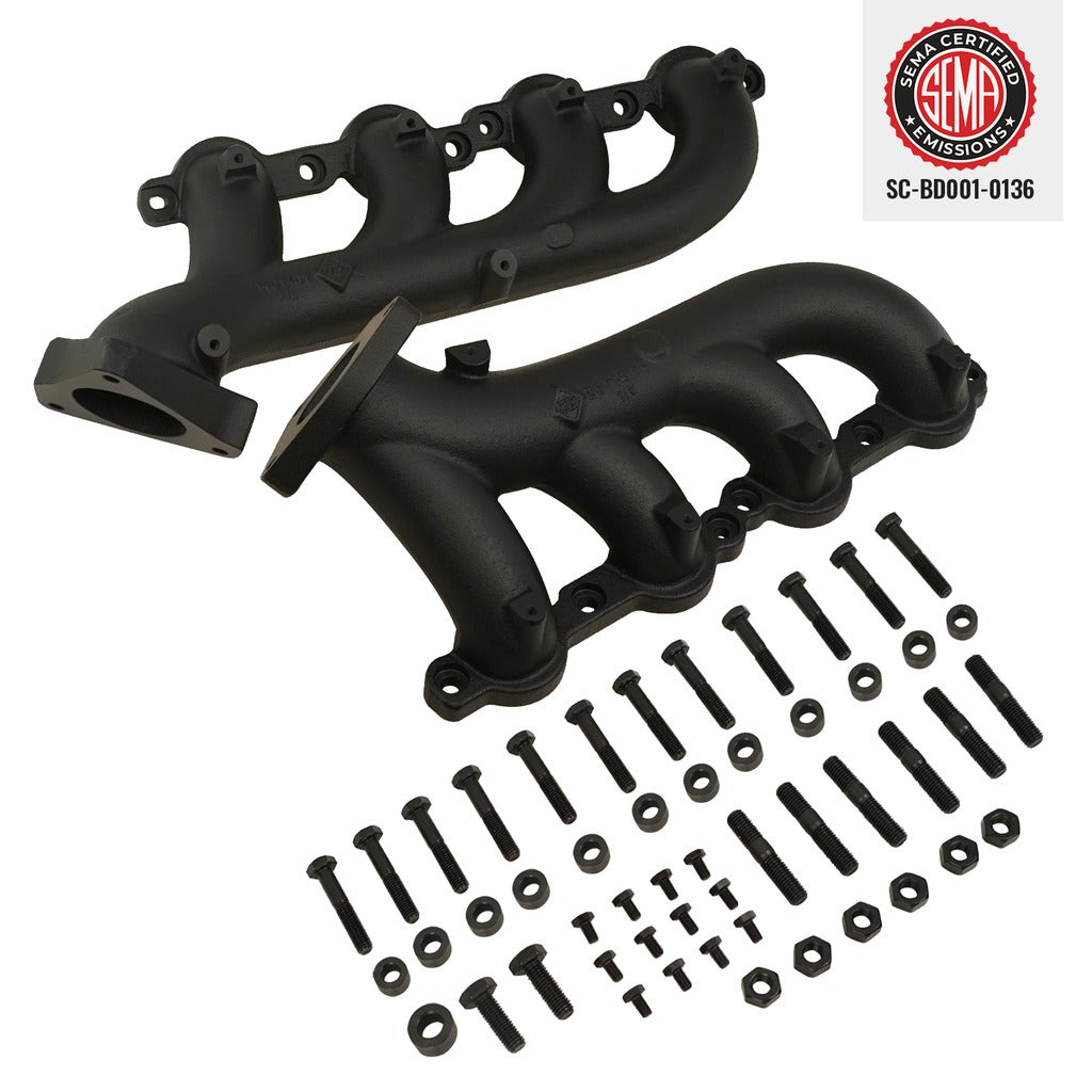 BD Diesel Exhaust Manifold Kit - 02-13 Chevy Silverado 1500 & GMC Sierra 1500 V8 - 1041400