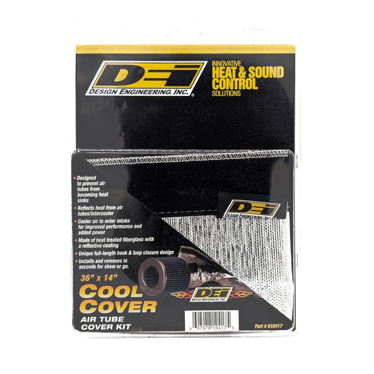 DEI Cool-Cover 14in w x 3ft - Air-Tube Cover Kit - 10417 by DEI - front view