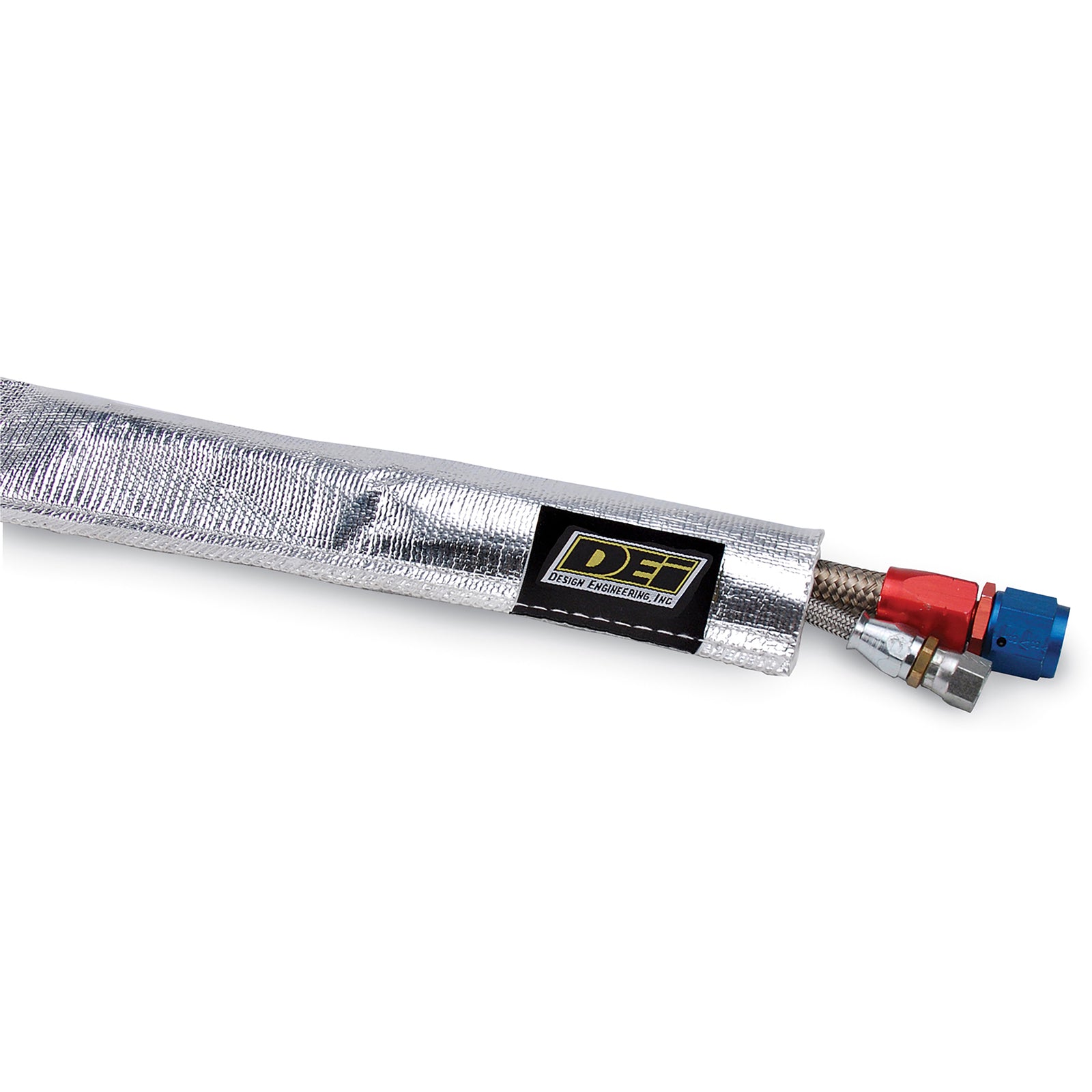 DEI Heat Sheath 1/2in I.D. x 3ft - Aluminized Sleeving - Sewn Edge - 10418 by DEI - front view
