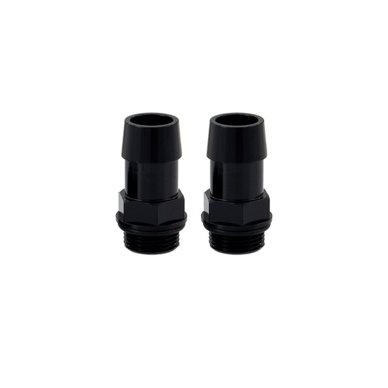 Mishimoto 2pcs. M20x1.5 3/4in Aluminum Catch Can Fitting - Black - MMFT-M20-34BK