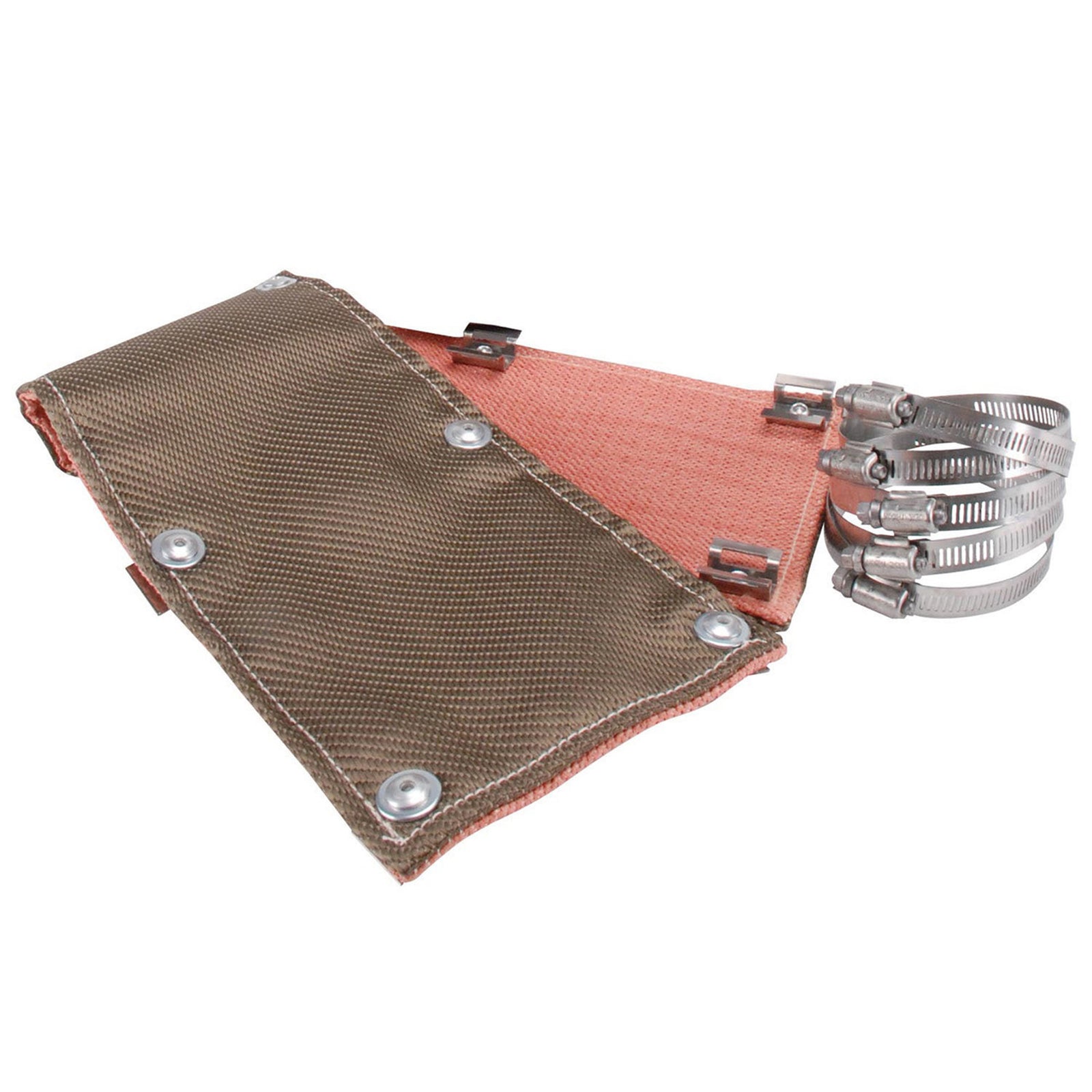 DEI Pipe Shield w/Stainless Steel Clamps - 6in x 24in - Titanium - 10451 by DEI - front view
