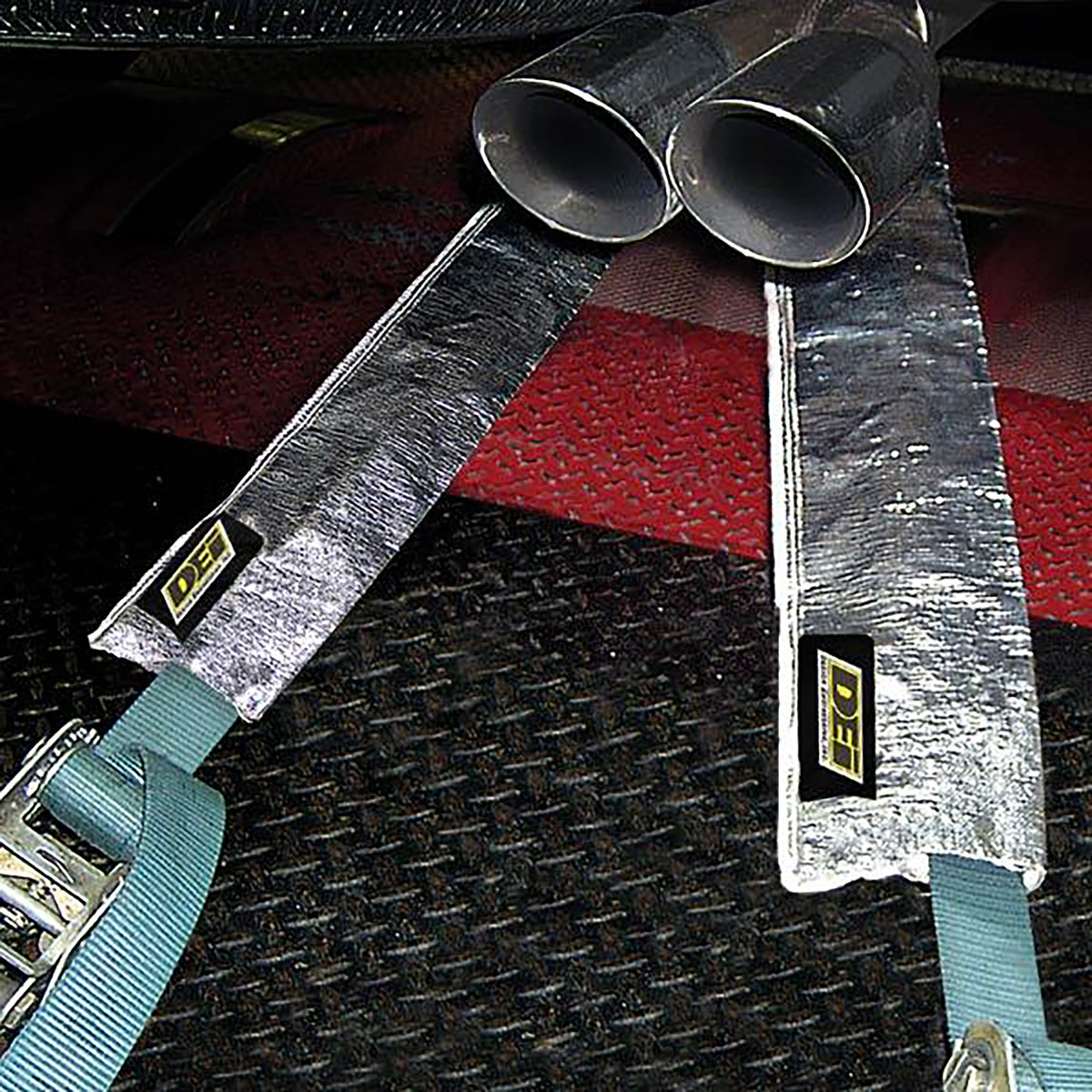 DEI Dyno Strap Heat Guard 5in w x 3ft - Aluminized - 10466 by DEI - front view