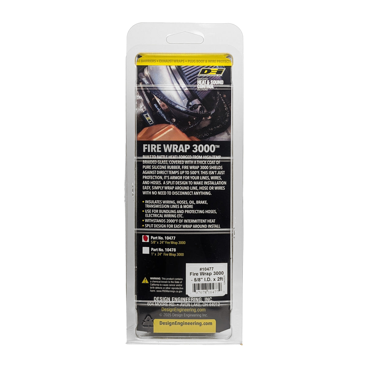 DEI Fire Wrap 3000 5/8in I.D. x 2ft - 10477 by DEI - front view