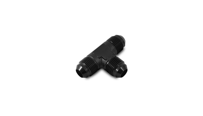 Vibrant -16AN Flare Tee Adapter Fitting - Aluminum - 10486