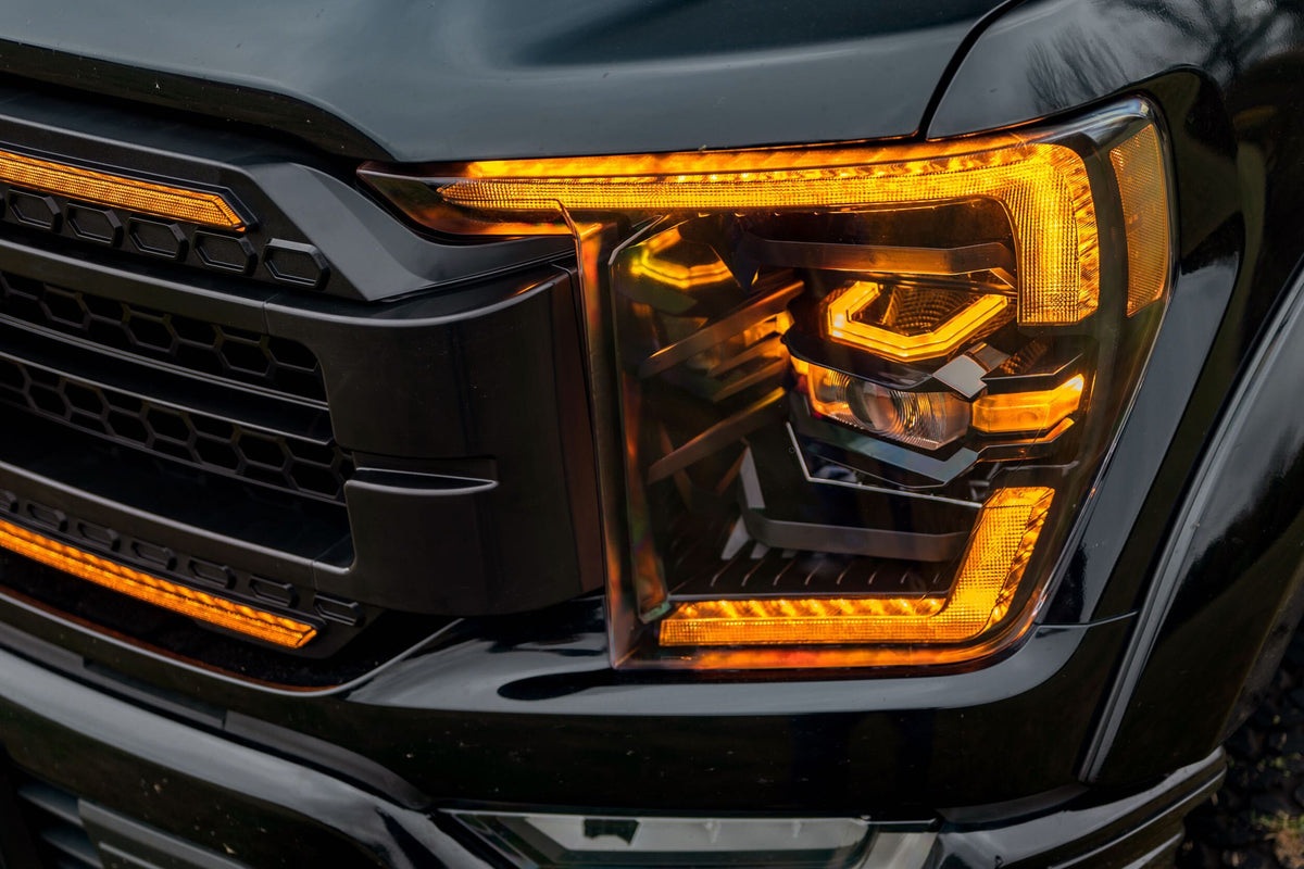 Morimoto - XB Headlights: Ford F150 (2021+) (Amber DRL) - LF498-A