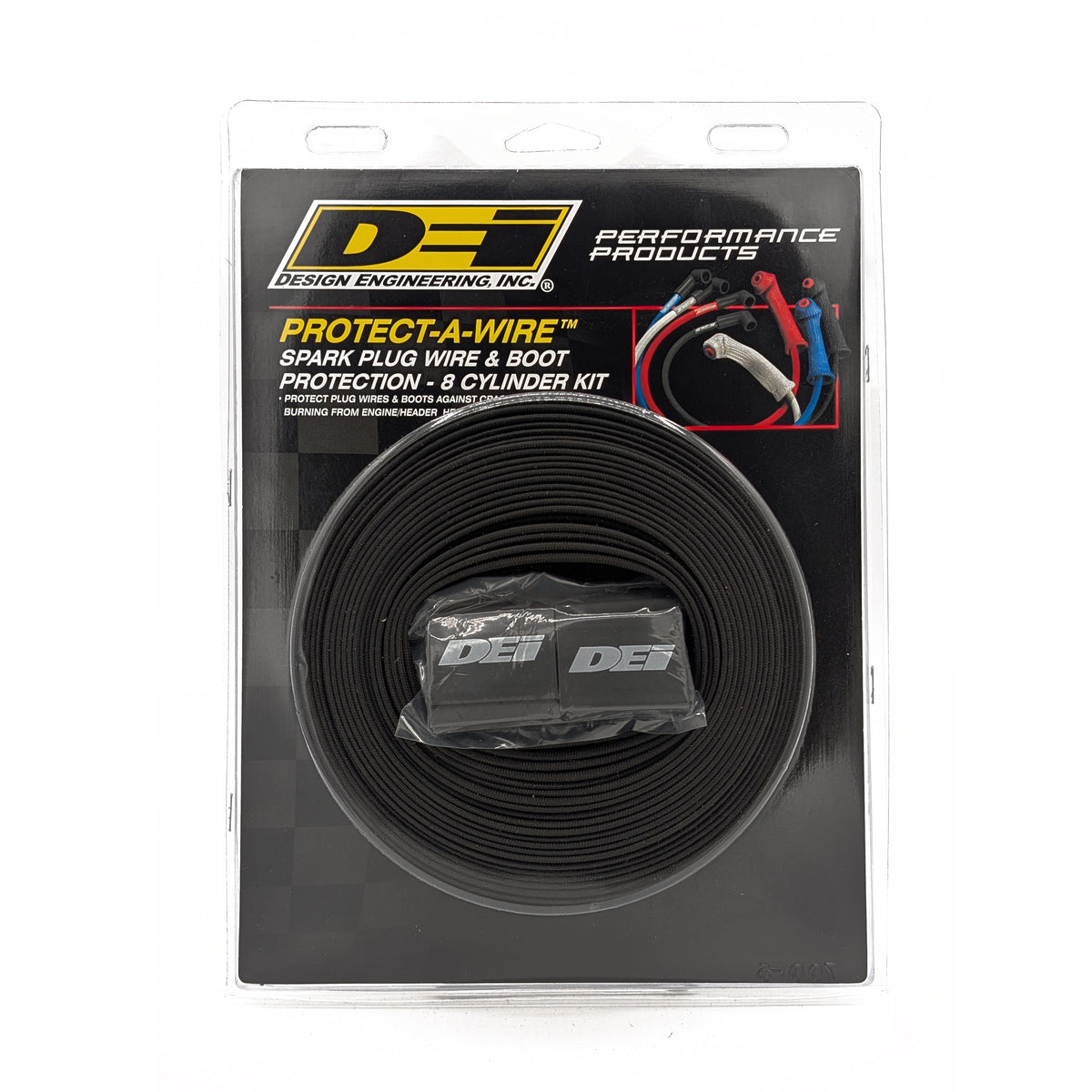 DEI Protect-A-Wire 8 Cylinder - Black - 10612 by DEI - front view