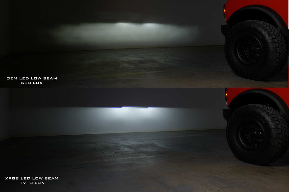 Morimoto - XRGB LED Headlights: Ford Bronco (21+) (Pair / RGB DRL) - LF496