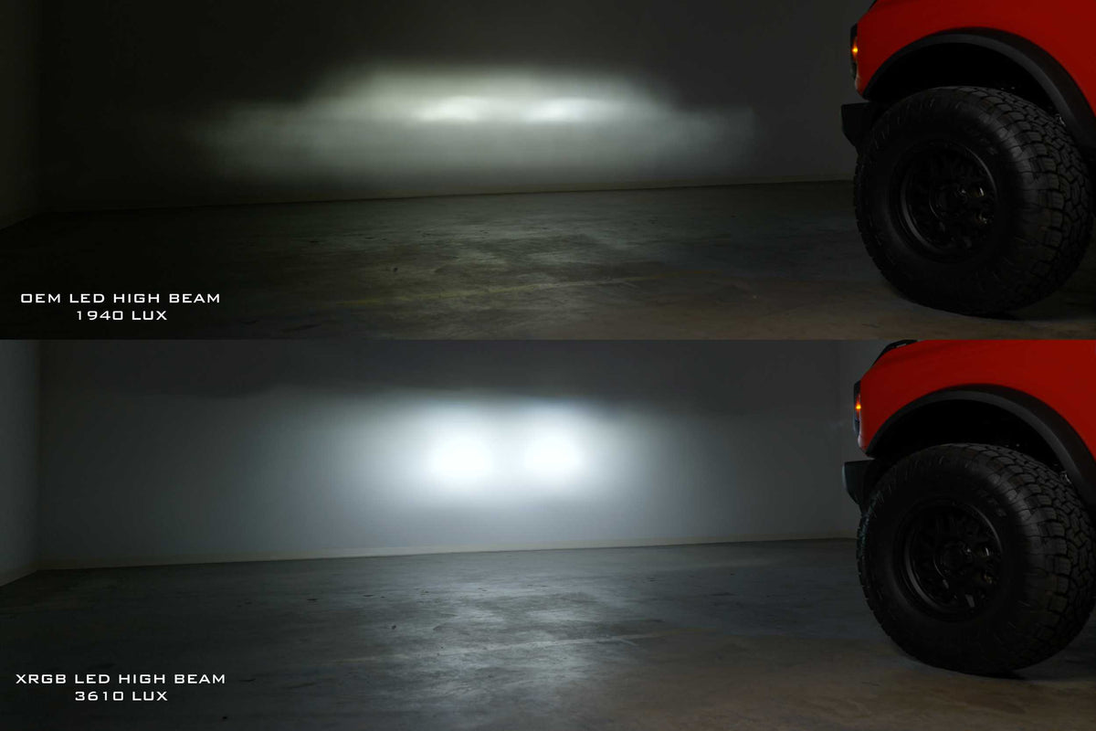 Morimoto - XRGB LED Headlights: Ford Bronco (21+) (Pair / RGB DRL) - LF496
