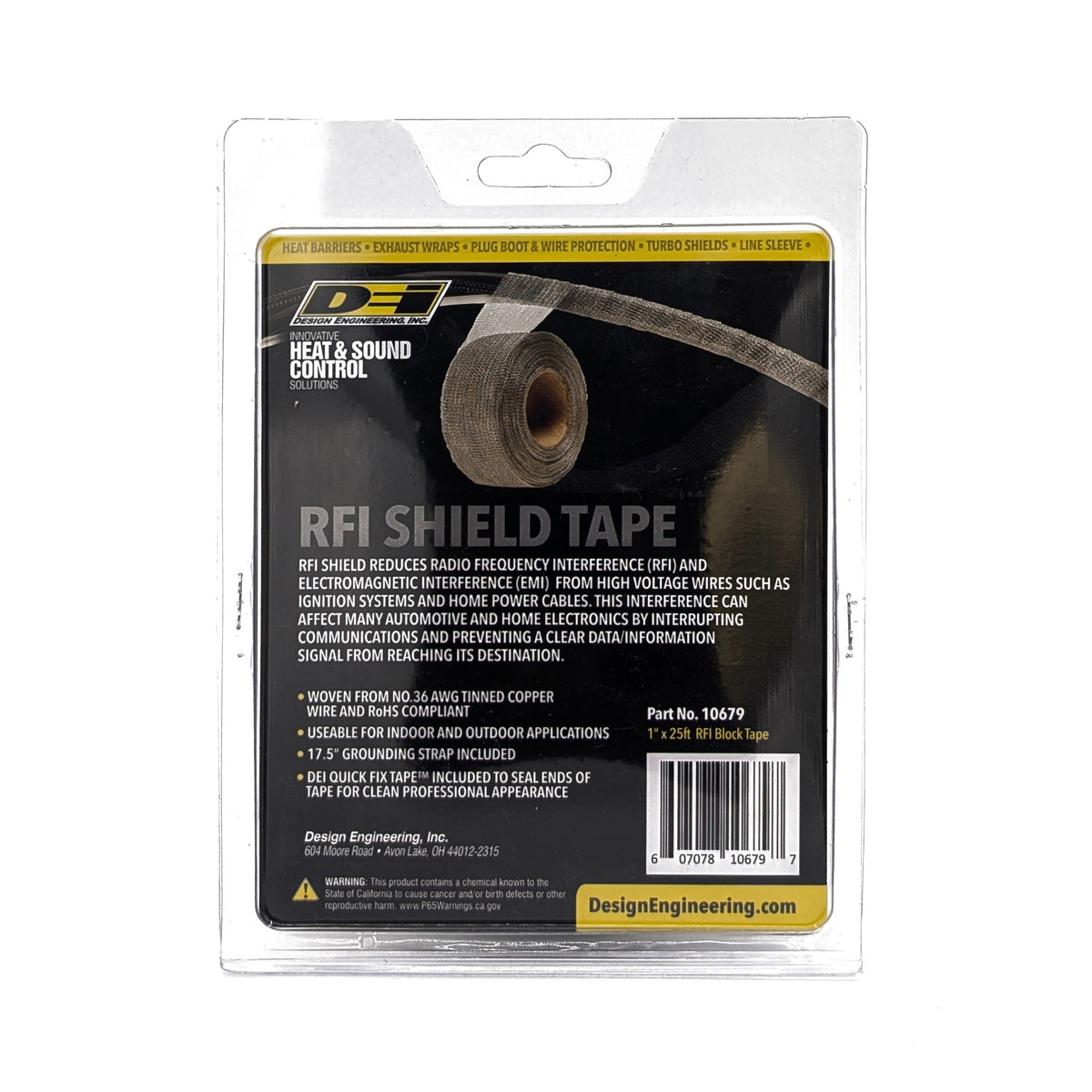 DEI RFI Wire Mesh Shield Tape - 1in x 25ft - 10679 by DEI - front view