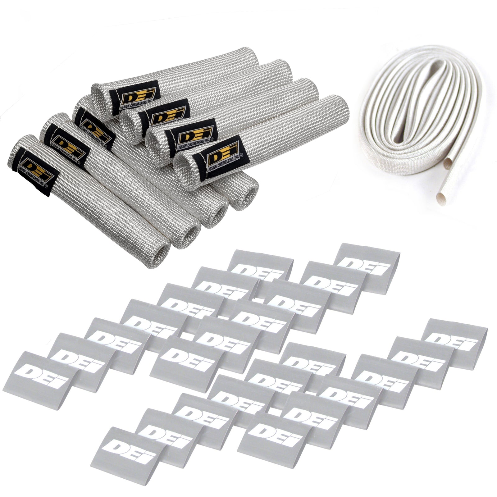 DEI Protect-A-Boot and Wire Kit 8 Cylinder - Silver - 10702 by DEI - front view