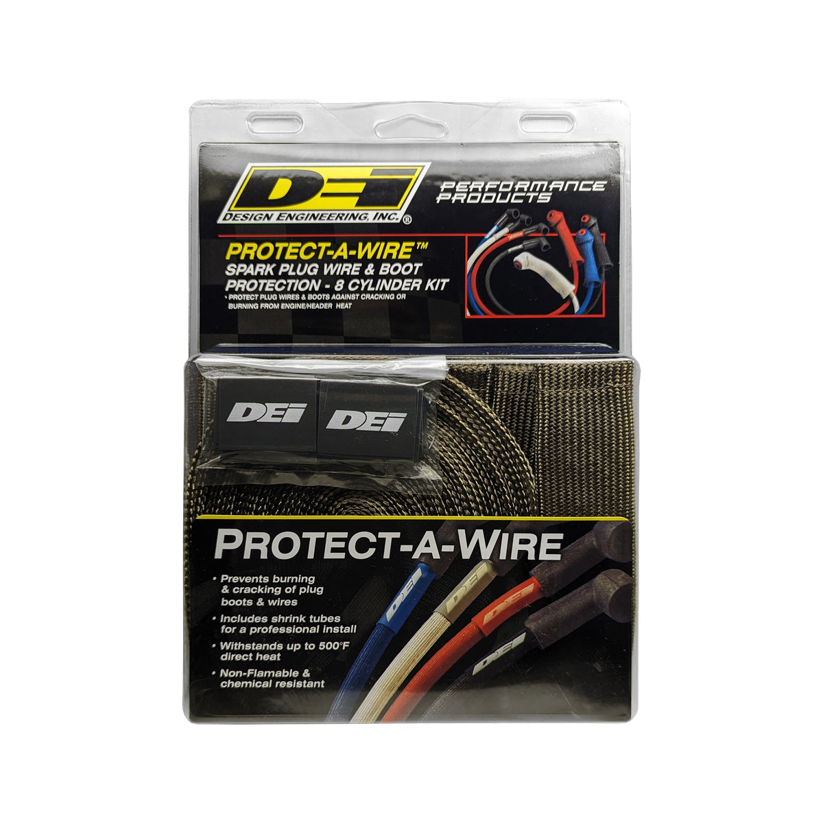 DEI Protect-A-Boot and Wire Kit 8 Cylinder - Titanium - 10705 by DEI - front view
