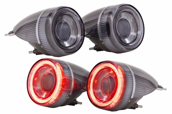 Morimoto - XB LED Tail Lights: Ferrari F430 (05-10) (Set/Smoked) - LF357