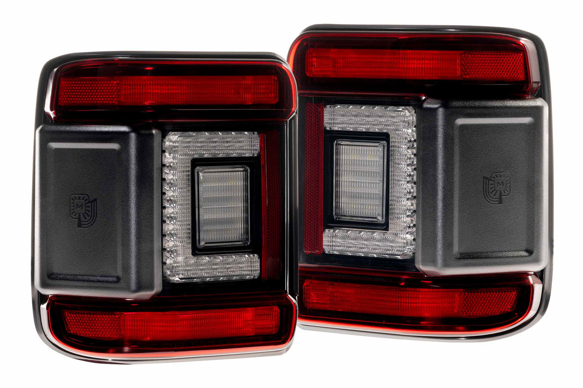 Morimoto - XB LED Tail Lights: Jeep Wrangler JL (18+ / Red Lens / Set) - LF747