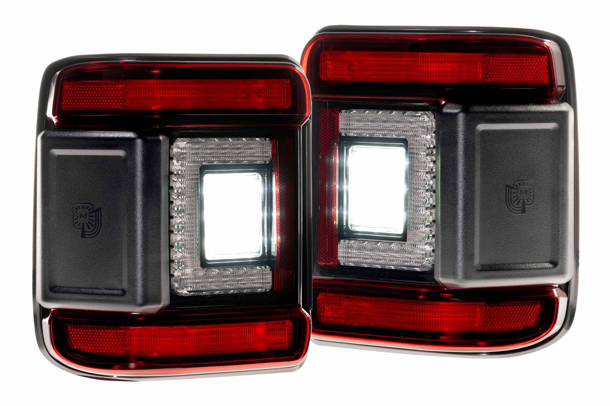 Morimoto - XB LED Tail Lights: Jeep Wrangler JL (18+ / Red Lens / Set) - LF747