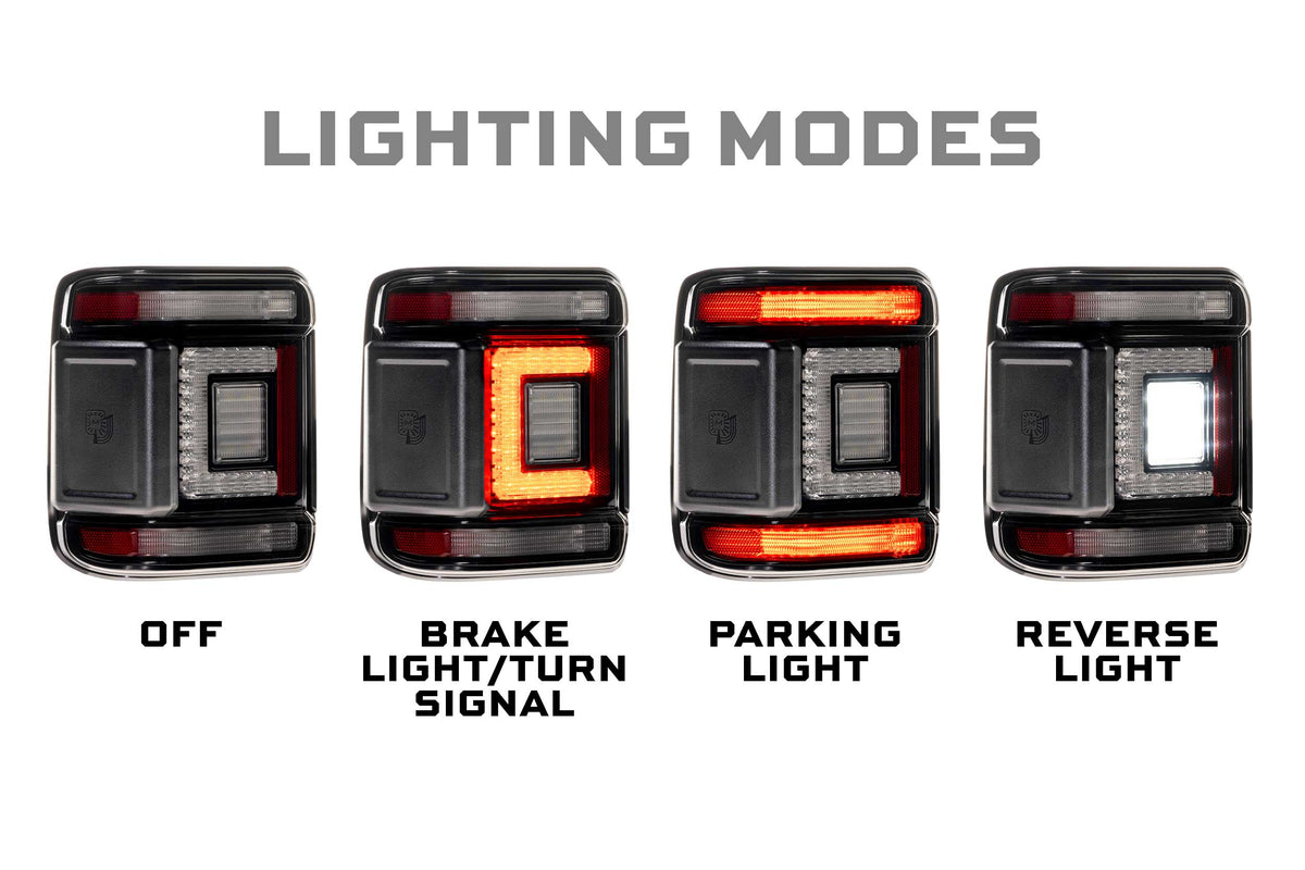 Morimoto - XB LED Tail Lights: Jeep Wrangler JL (18+ / Smoked Lens / Set) - LF746