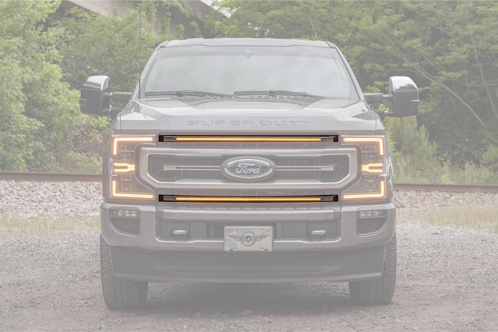 Morimoto - XBG LED DRL Grille Inserts: Ford Super Duty Platinum (20-22) (Amber) - XBG26